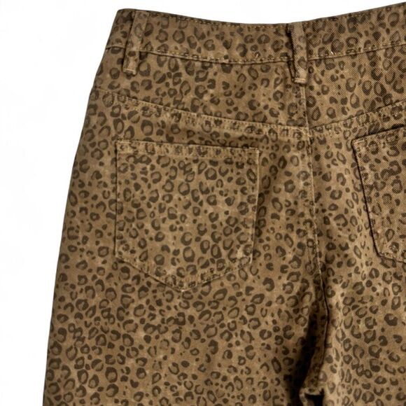 Altar'd State Nash Cheetah Animal Print Wide Leg Pants S Boho High Waist - Picture 8 of 9